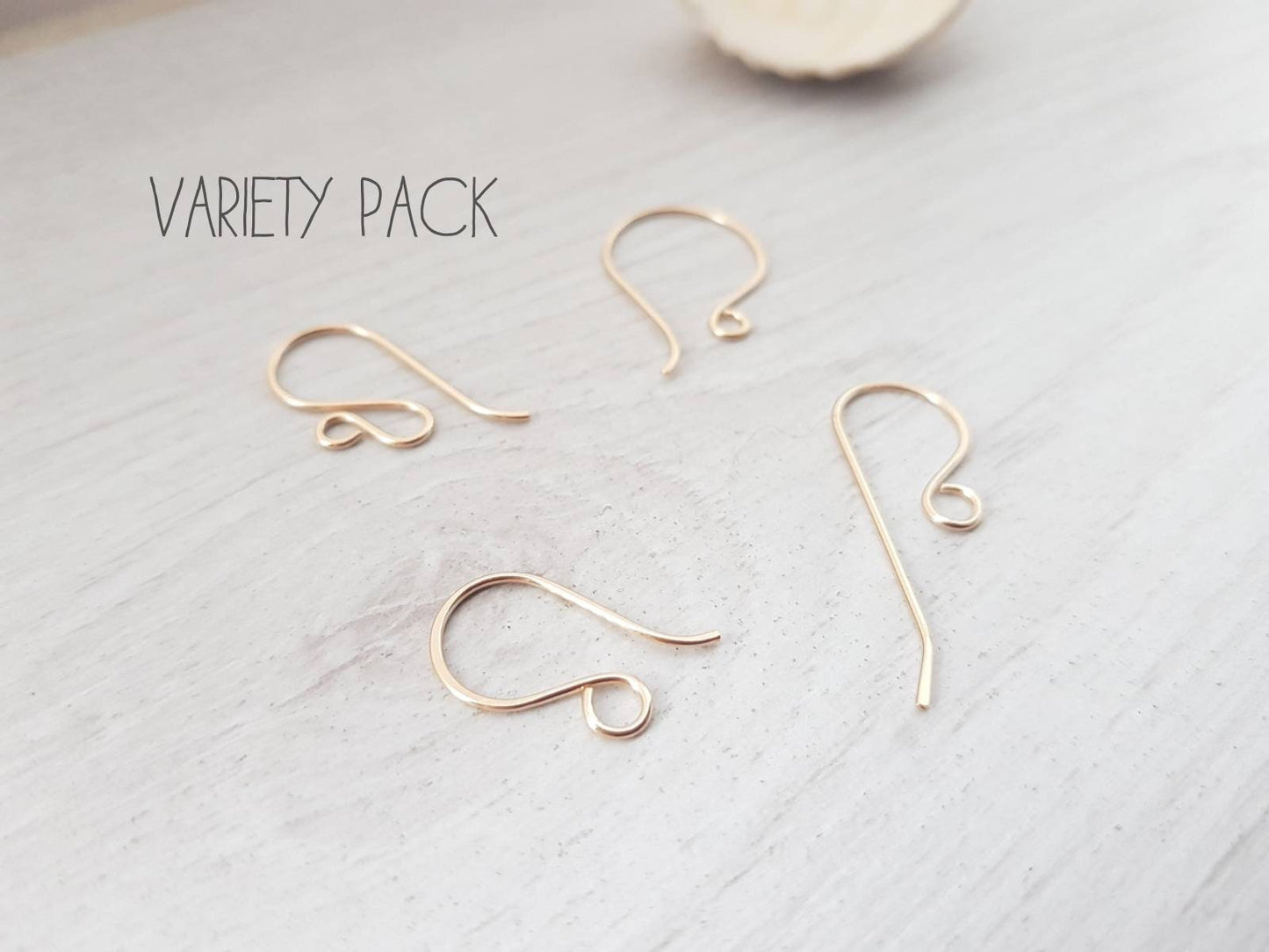 Variety Pack 5 | Handmade 14K Gold Filled Ear Wires | 4 Pairs