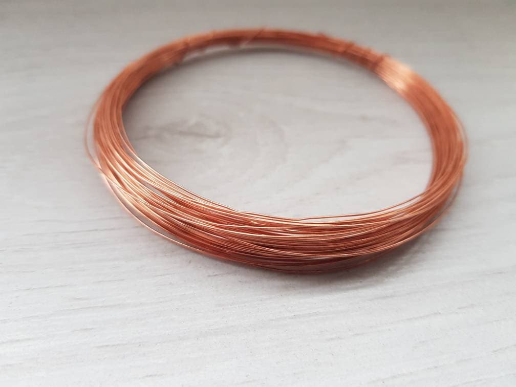 28g (0.315mm) Bare Copper Round Wire | Dead Soft | 15 Metres