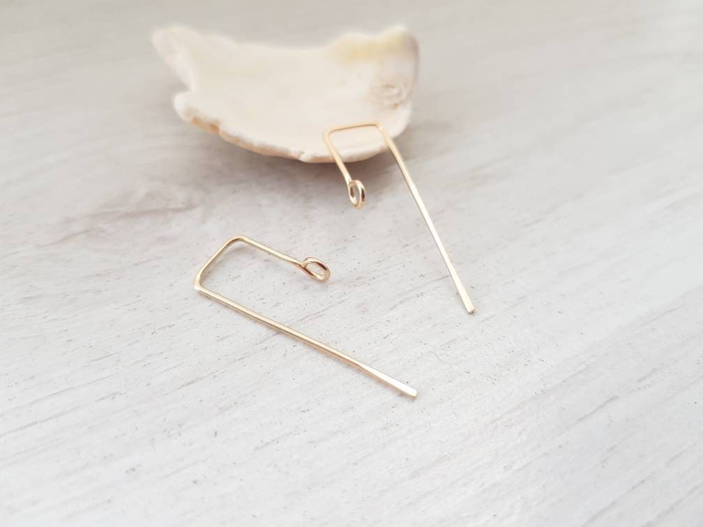 Orion | 14K Gold Filled Square Handmade Ear Wires | 1/5/10 Pairs