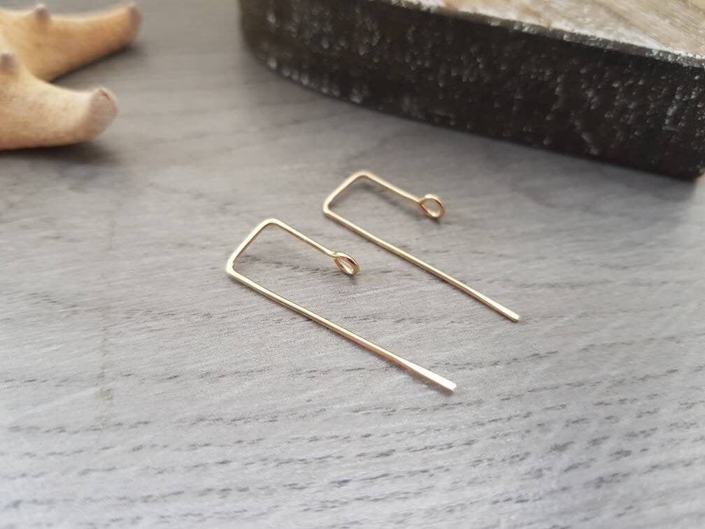 Orion | 14K Gold Filled Square Handmade Ear Wires | 1/5/10 Pairs