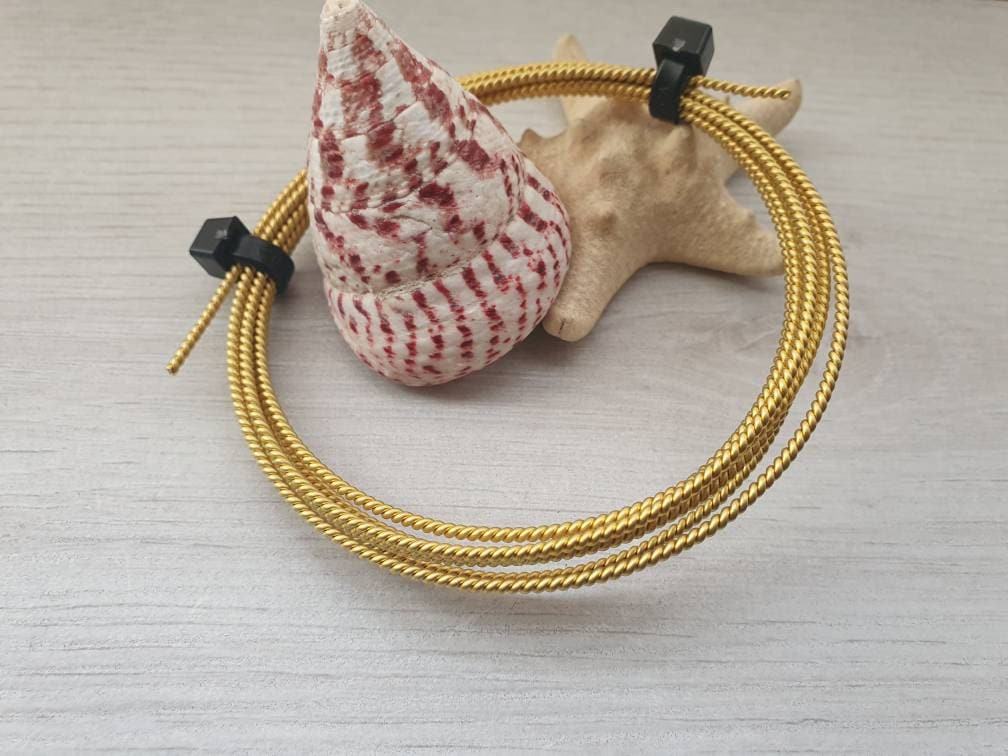 18g Twisted Brass Wire | Bare Wire | 5 Ft Lengths | 1.8mm Diameter