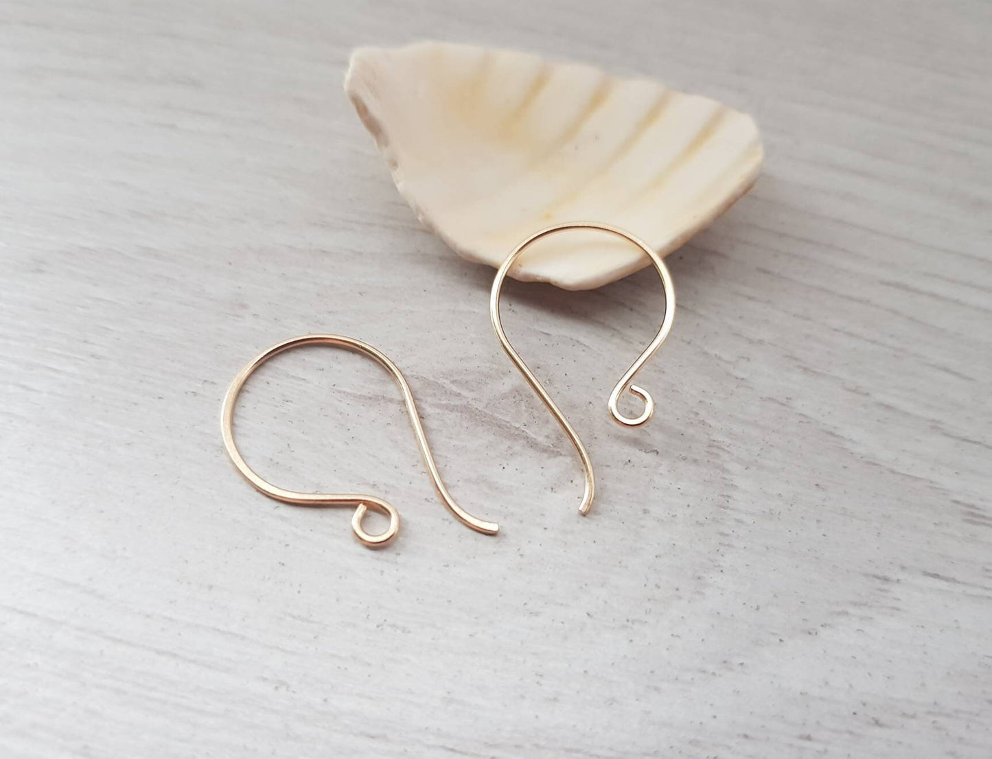 Vega | Round French 14k Gold Filled Ear Wires | Handmade Findings | 1/5/10 Pairs