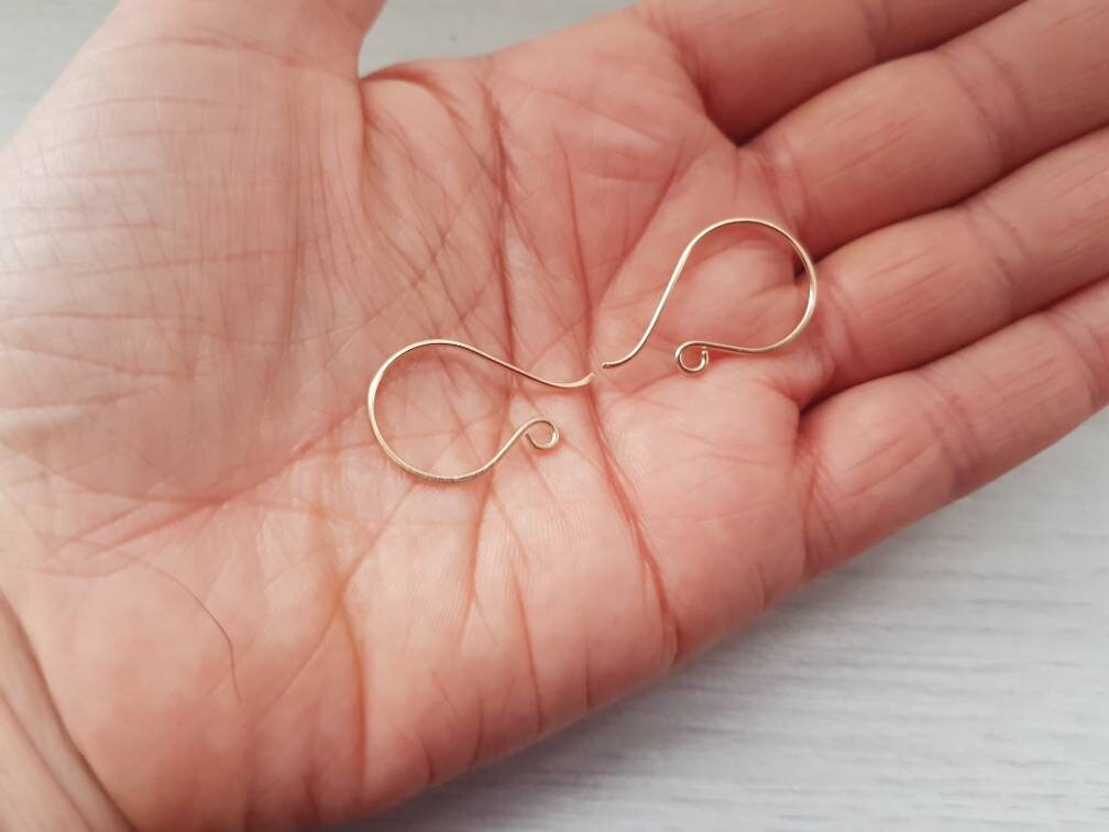 Vega | Round French 14k Gold Filled Ear Wires | Handmade Findings | 1/5/10 Pairs