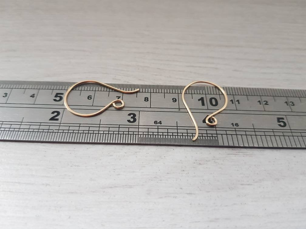 Vega | Round French 14k Gold Filled Ear Wires | Handmade Findings | 1/5/10 Pairs