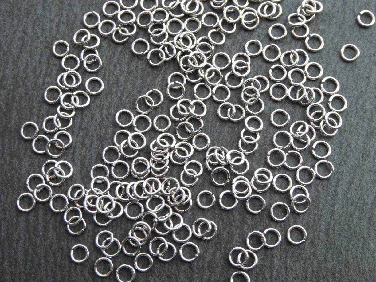 4mm Stainless Steel Jump Rings | 21g Wire | 50 pcs