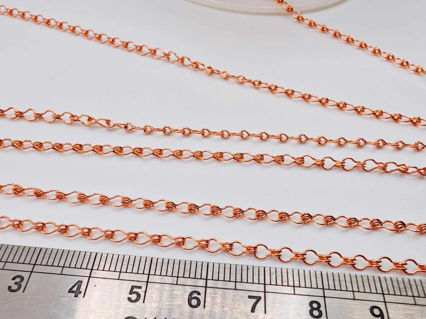 2.86 x 5.21mm Genuine Copper Ladder Chain | Unsoldered Chain | BY THE FOOT