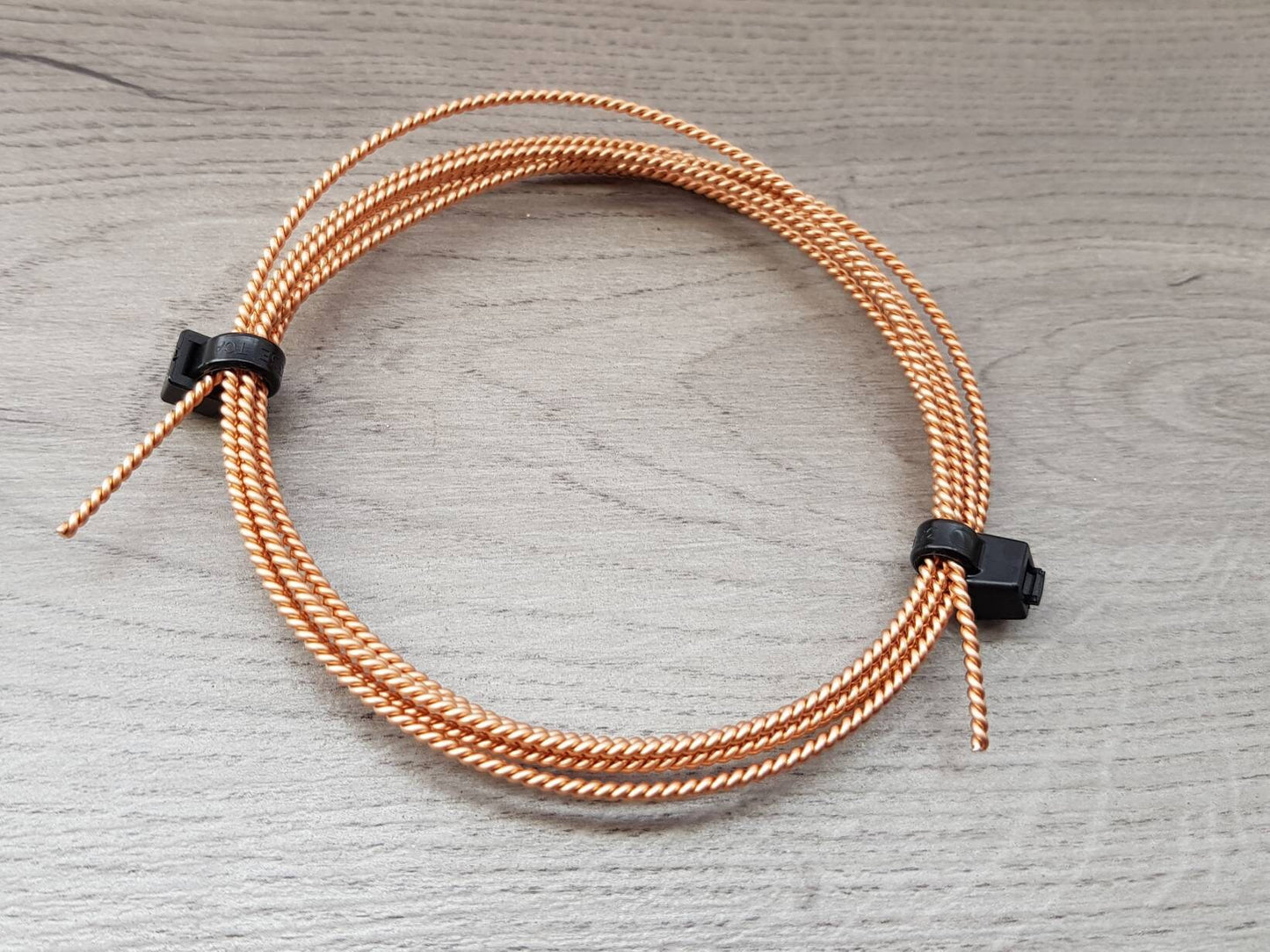 18g Twisted Bronze Wire | Bare Bronze Wire | 5 Ft Lengths | 1.9mm Diameter