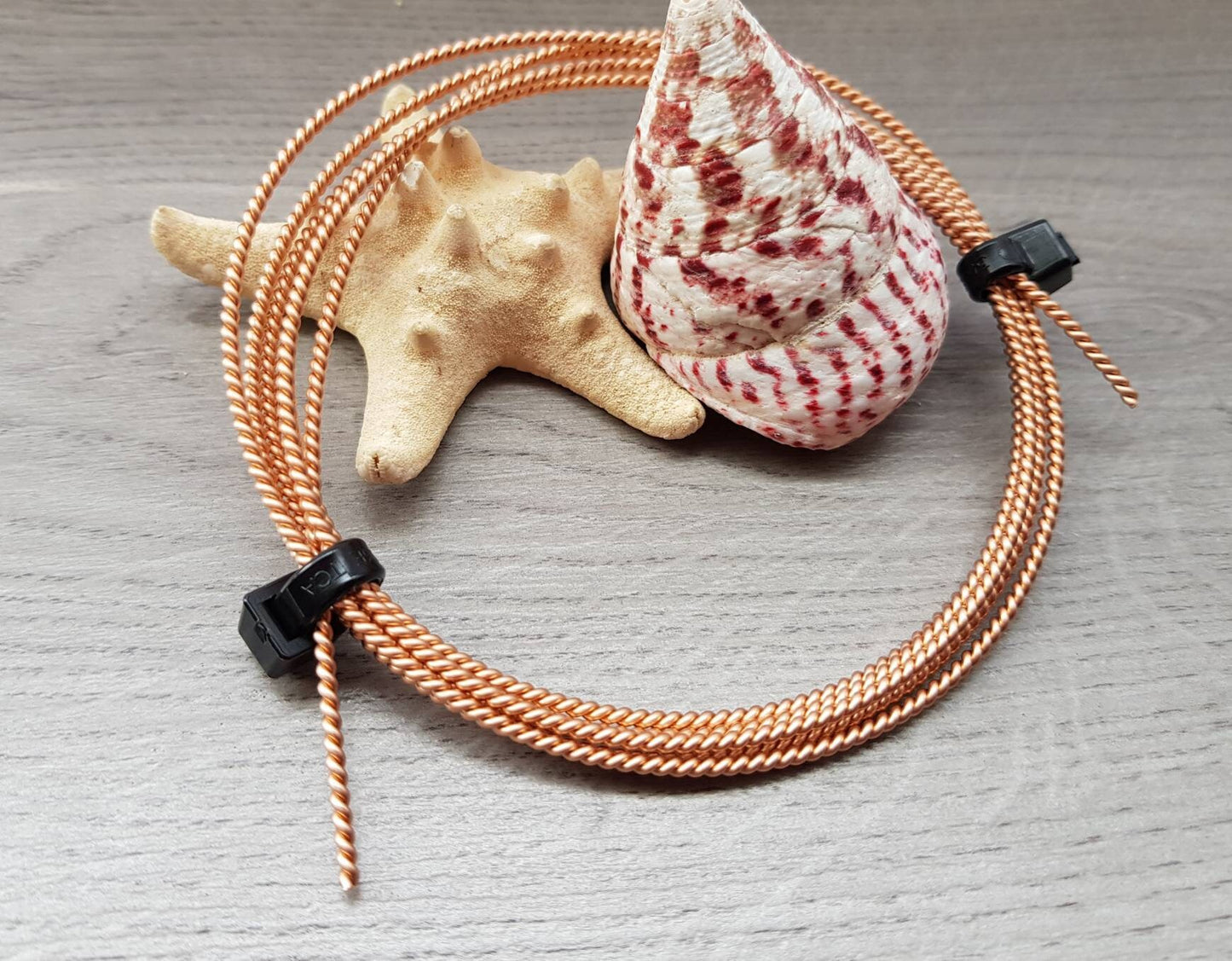 18g Twisted Bronze Wire | Bare Bronze Wire | 5 Ft Lengths | 1.9mm Diameter