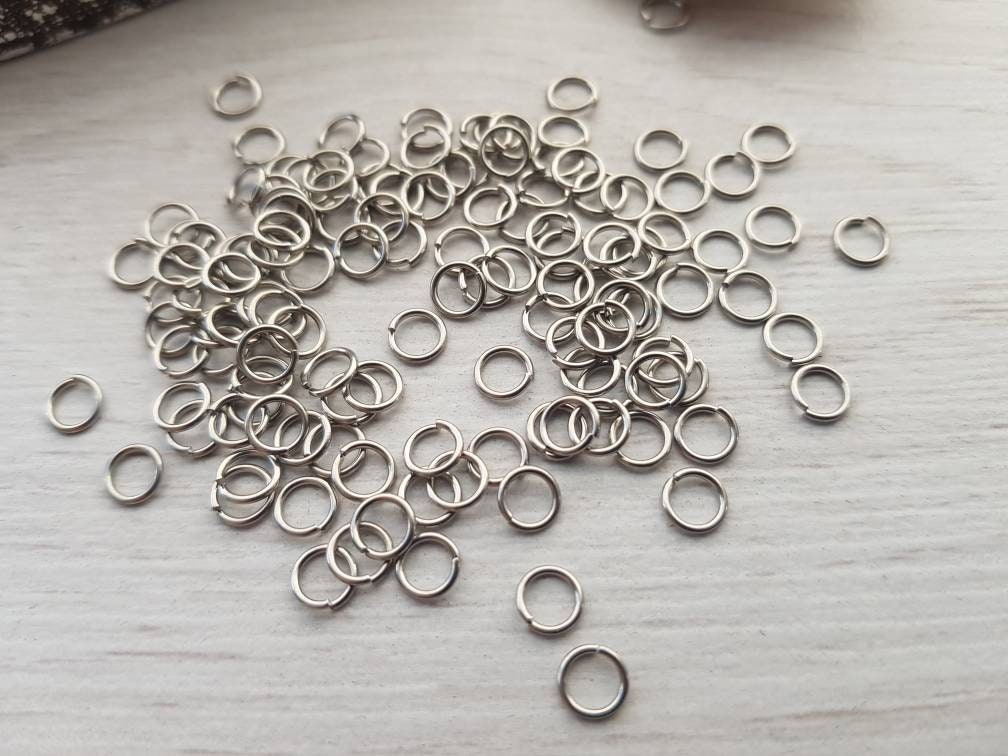 5mm Stainless Steel Jump Rings | 21 Gauge Wire | Open Jump Rings