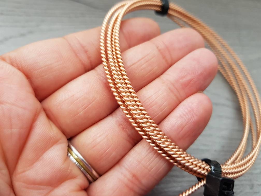 18g Twisted Bronze Wire | Bare Bronze Wire | 5 Ft Lengths | 1.9mm Diameter