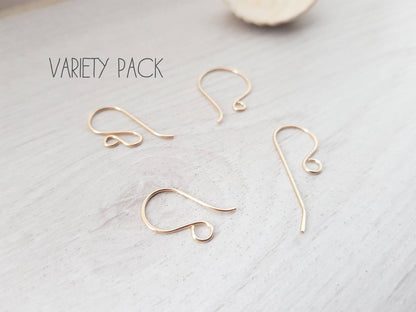 Variety Pack 5 | Handmade 14K Gold Filled Ear Wires | 4 Pairs