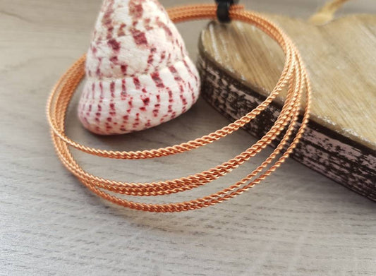 21g Twisted Copper Wire | Bare Dead Soft Wire | 5 Ft Lengths | 1.4mm Diameter