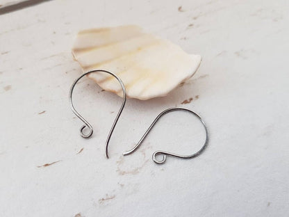Vega | Round French Sterling Silver Handmade Ear Wires | 1/5/10 Pairs