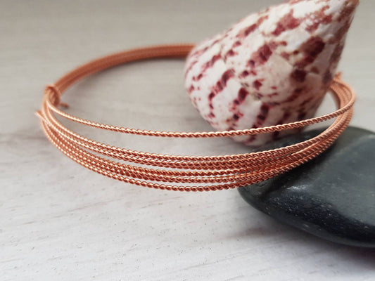 22g Twisted Copper Wire | Bare Dead Soft Wire | 5 Ft Lengths | 1.2mm Diameter