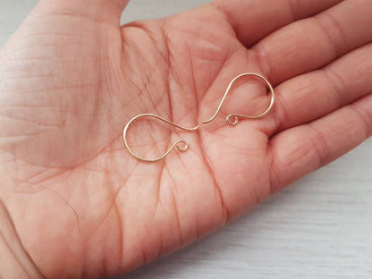 Vega | Round French 14k Gold Filled Ear Wires | Handmade Findings | 1/5/10 Pairs