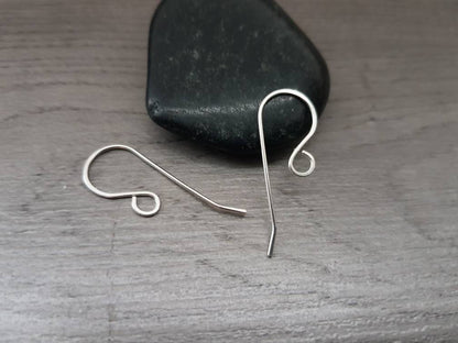 Astrid | Long French Hook Handmade Sterling Silver Ear Wires | 1/5/10 Pairs