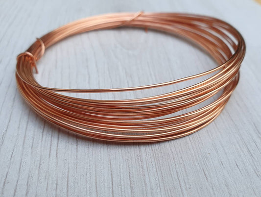 19g (0.9mm) Bare Copper Round Wire | Dead Soft | 5 Metres