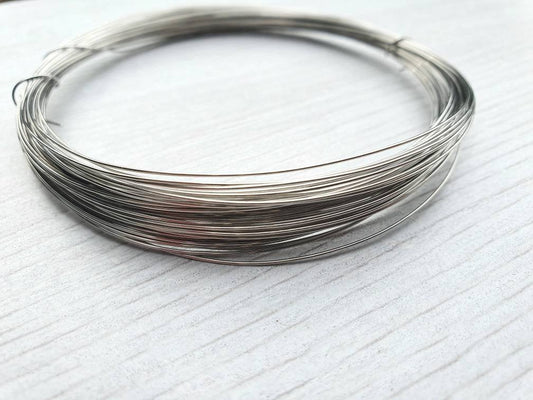 25g (0.45mm) Stainless Steel Round Jewellery Making Wire | 304 Grade | 15 Metres