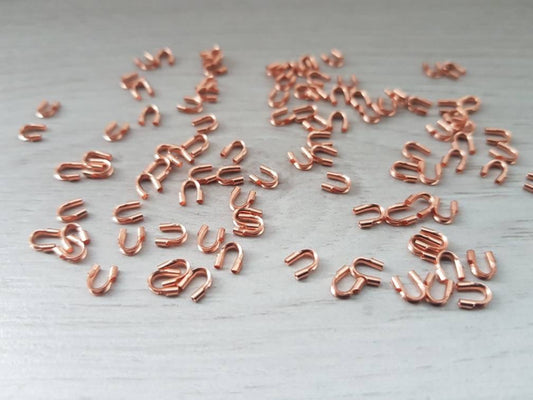 30 Pcs of Copper Wire Protectors | Genuine Copper Findings | Wire Guardians