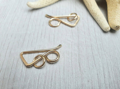 Gold Filled Angled Hook And Eye Clasp | Handmade Findings | 16 Gauge