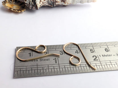 Nebula | Mini French Hook Ear Wires | 14K Gold Filled | 1/5/10 Pairs