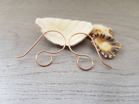 Ceres | Large French Raw Bronze Ear Wires | 5/10/20 Pairs
