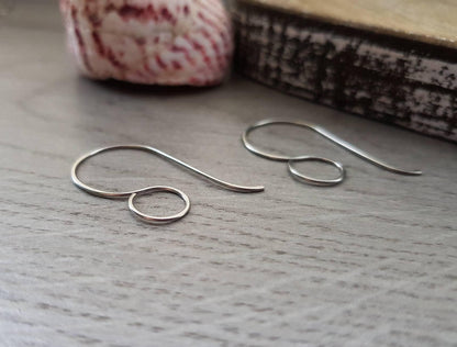 Ceres | Large French Stainless Steel Handmade Ear Wires | 304  Grade | 5/10/20 Pairs
