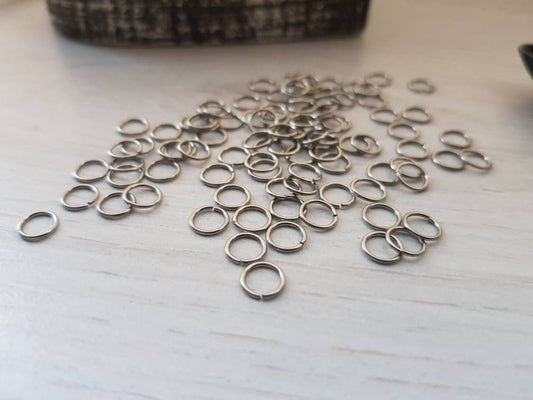 6mm Stainless Steel Jump Rings | 6mm Outer Diameter | 20g Wire | Open Jump Rings