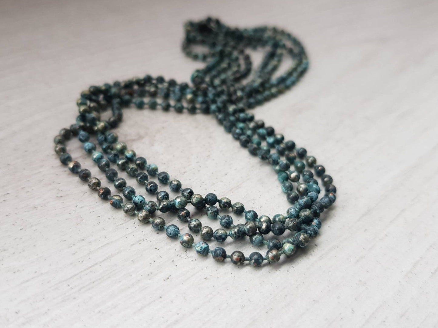 2.4mm STORM Patina Copper Ball Chain | Finished Chain | Choice of Length