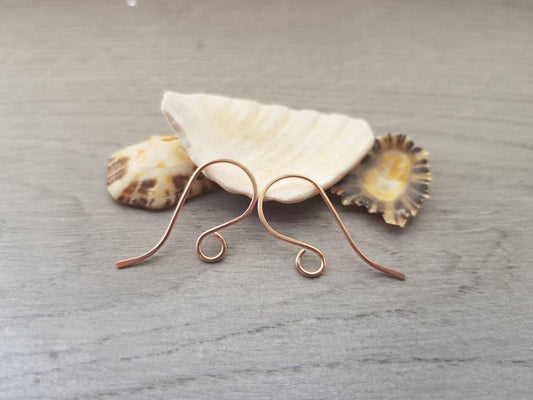 Polaris | Raw Bronze French Handmade Ear Wires | 5/10/20 Pairs