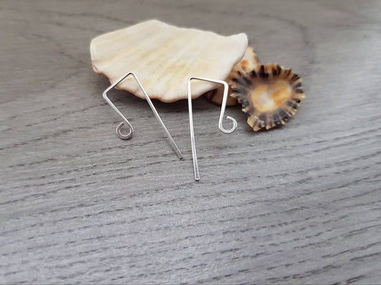 Tauri | Sterling Silver Handmade Square Ear Wires | 1/5/10 Pairs
