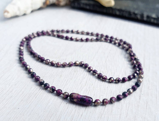 2.4mm AMETHYST ROSE Patina Copper Ball Chain | Finished Chain | Choice of Length