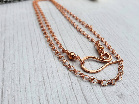 Finished Copper Ladder Chain | 2.86 x 5.21mm Links